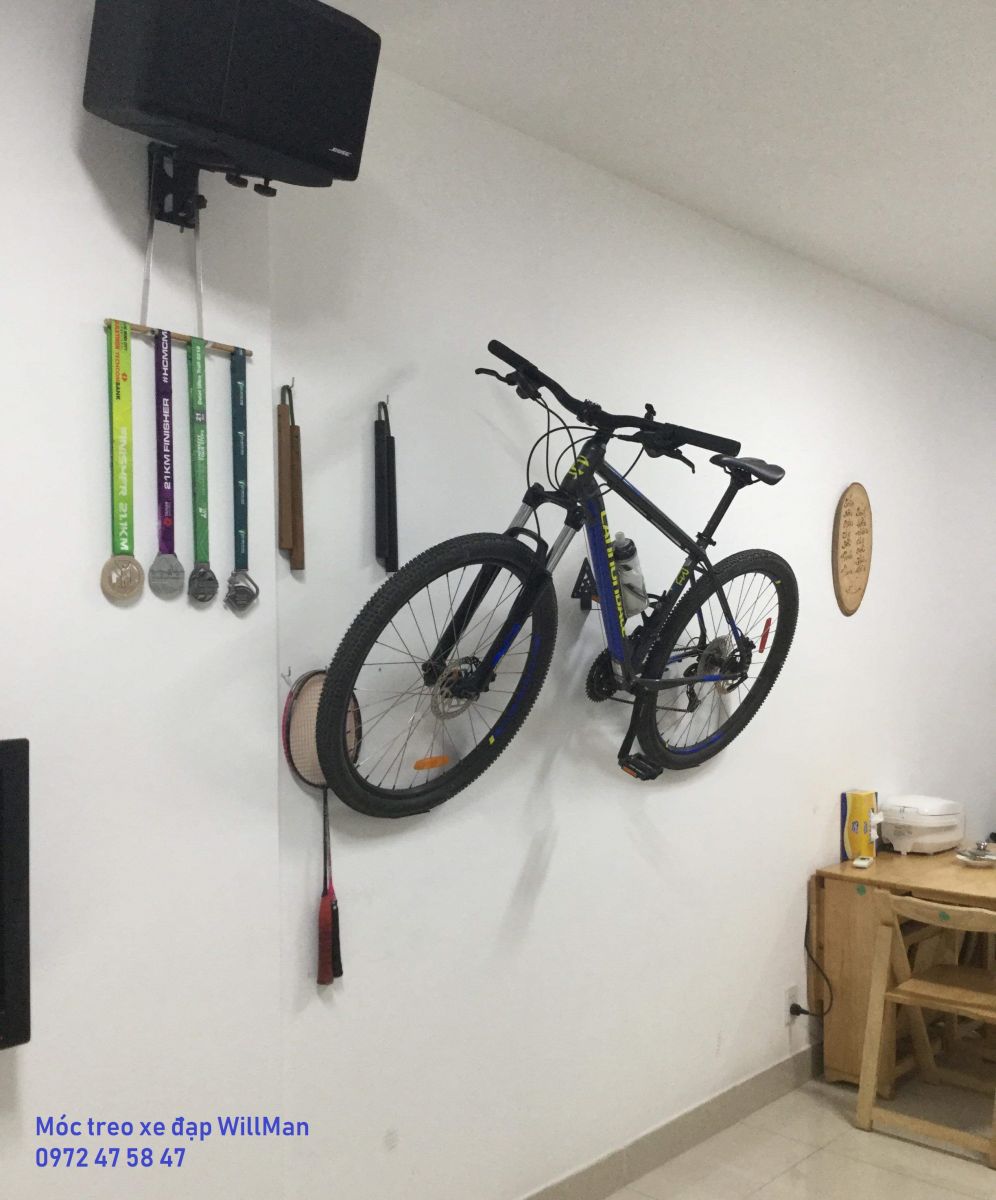Hình ảnh móc treo xe đạp lên tường của quý khách hàng gửi